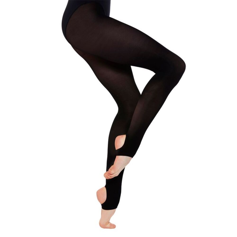 Silky Girls Dance Stirrup Pantyhose/Tights (1 Pair) / Black